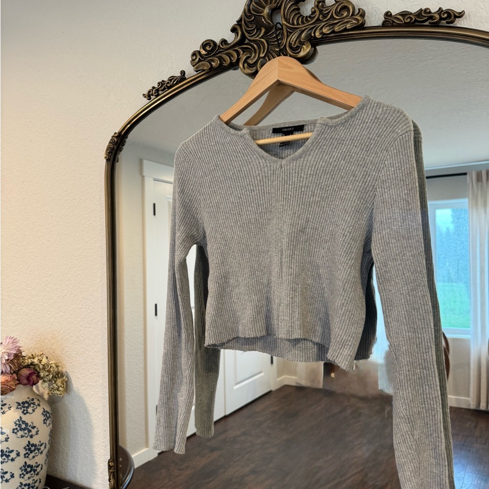 Forever 21 Ribbed Cropped Top